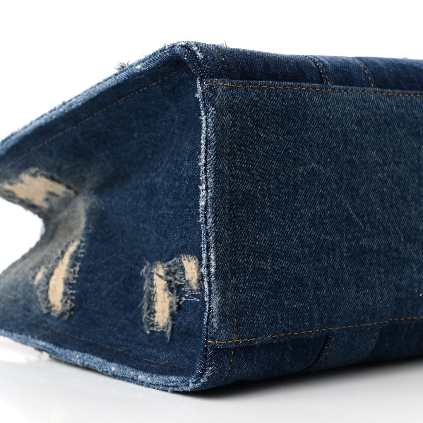 The Rip and Repair Denim Canvas Medium The Tote Bag Blue