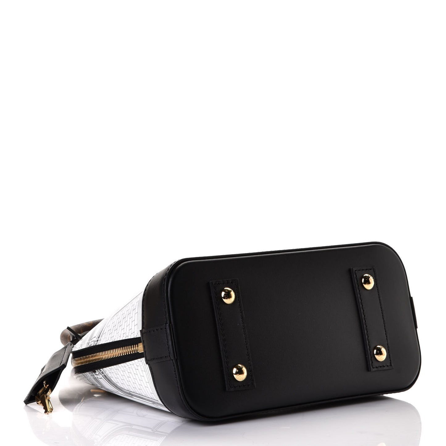 X FORNASETTI Calfskin Architettura Alma BB Black White
