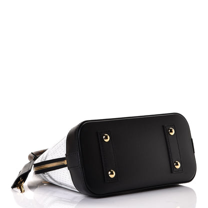 Louis Vuitton X FORNASETTI Calfskin Architettura Alma BB Black White 3 of 4