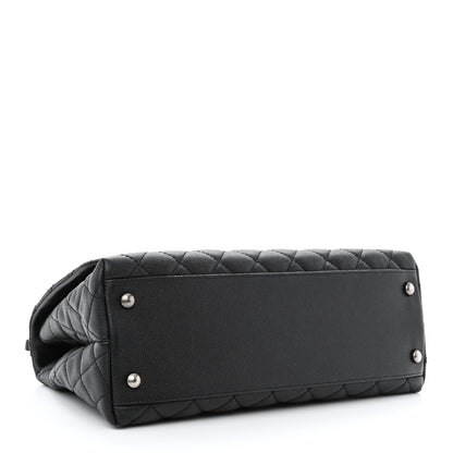 Chanel Caviar Lizard Quilted Small Coco Handle Flap Black 4 of 10