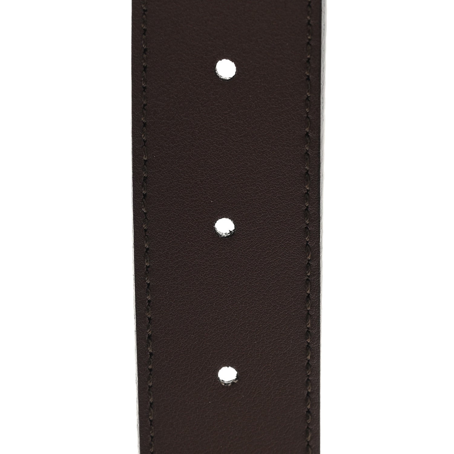 Gucci GG Supreme Monogram Calfskin Blondie Interlocking G 30mm Belt 110 44 Beige Ebony New Acero 4 of 5