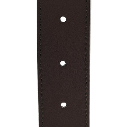 Gucci GG Supreme Monogram Calfskin Blondie Interlocking G 30mm Belt 110 44 Beige Ebony New Acero 4 of 5