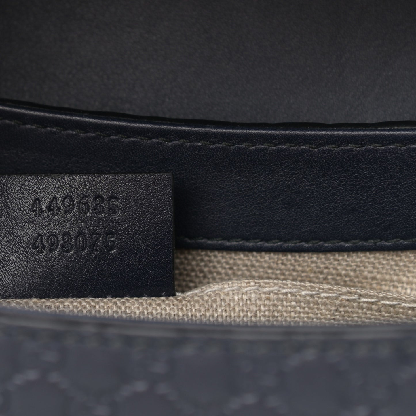 Soft Microguccissima Medium Emily Chain Shoulder Bag Blue