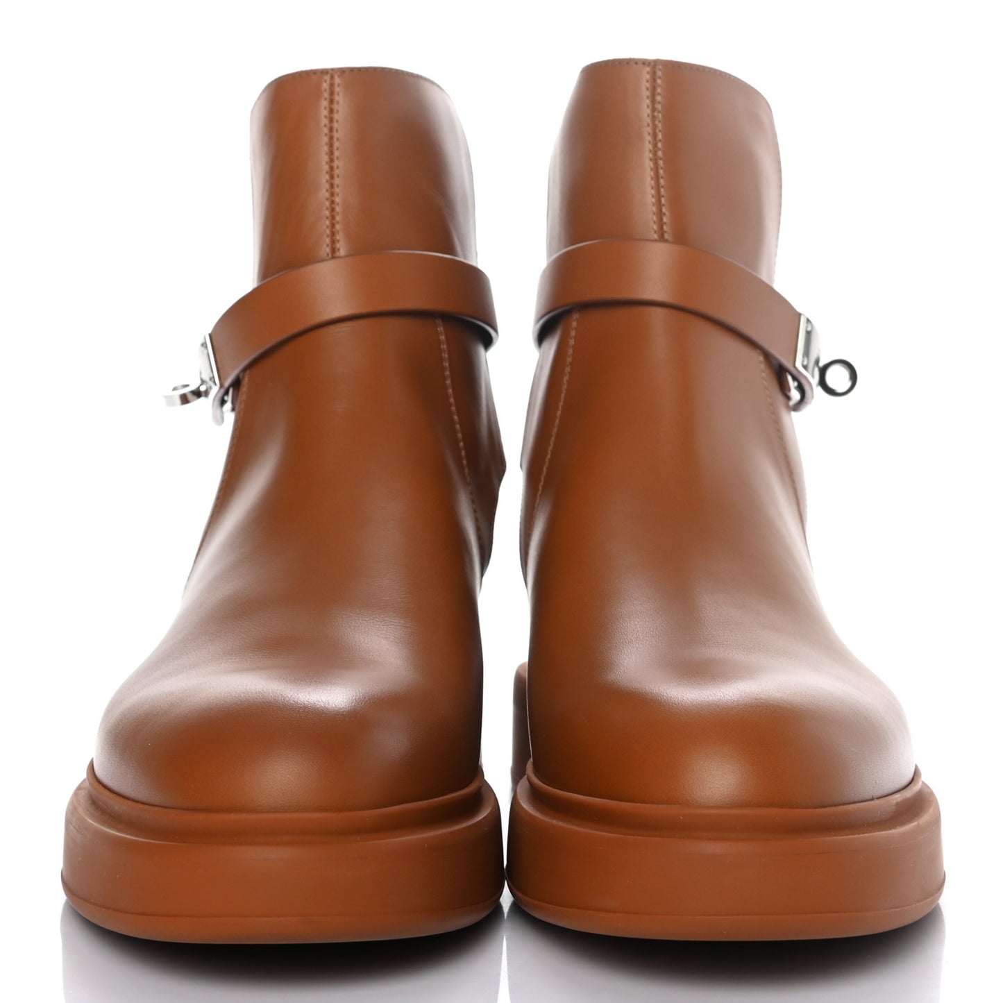 Calfskin Mens Veo Ankle Boots 38.5 Naturel
