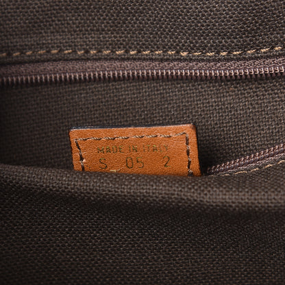 Burberry Calfskin House Check Trim Bates Shoulder Bag Cognac 7 of 11