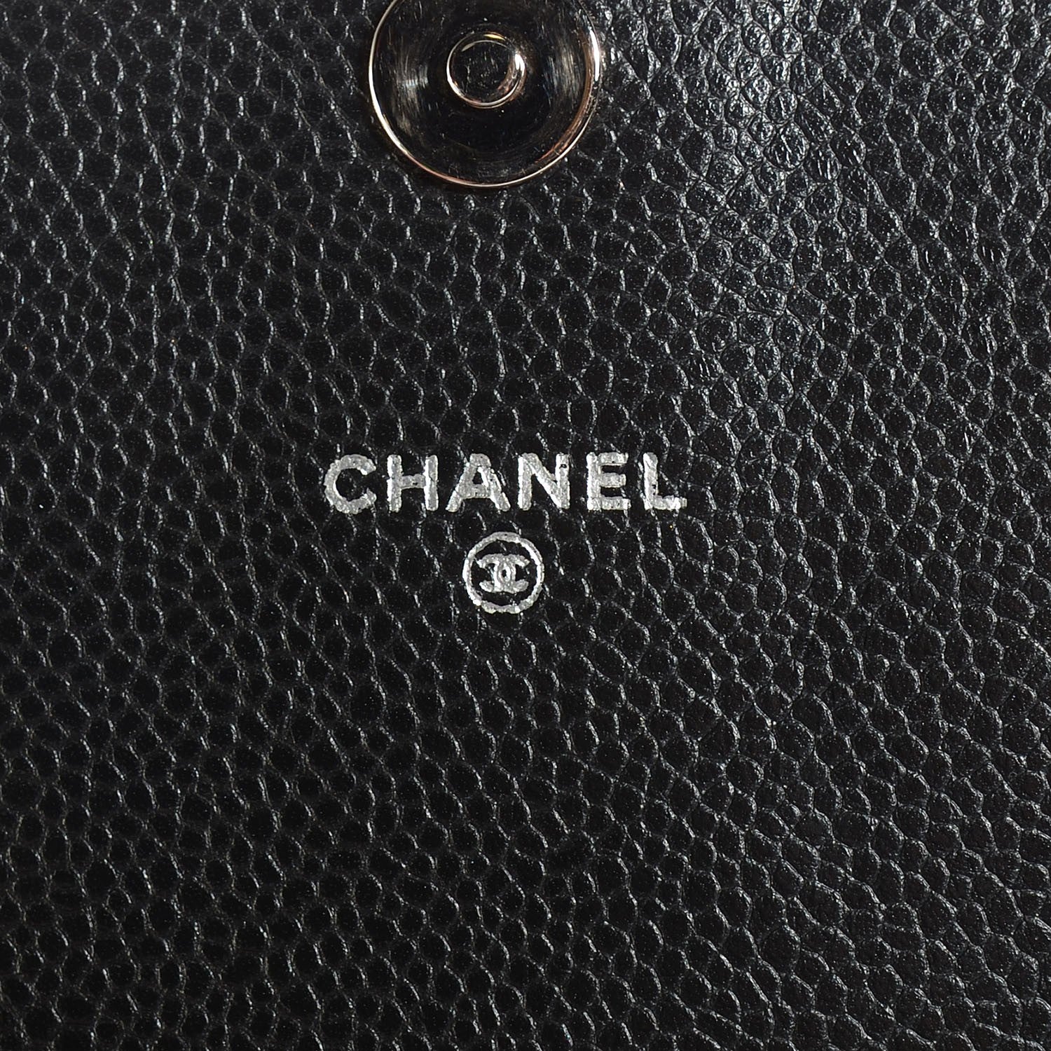 Chanel Caviar Half Moon Wallet On Chain WOC Black 7 of 9