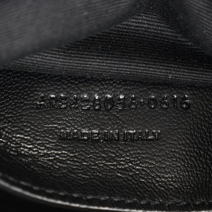 Saint Laurent Sheepskin Matelasse Chevron Monogram Medium College Bag Asphalt 7 of 11