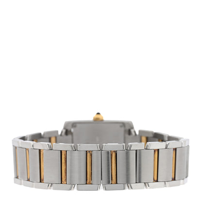 Cartier Stainless Steel 18K Yellow Gold 25mm Tank Francaise Quartz Watch 3 of 4