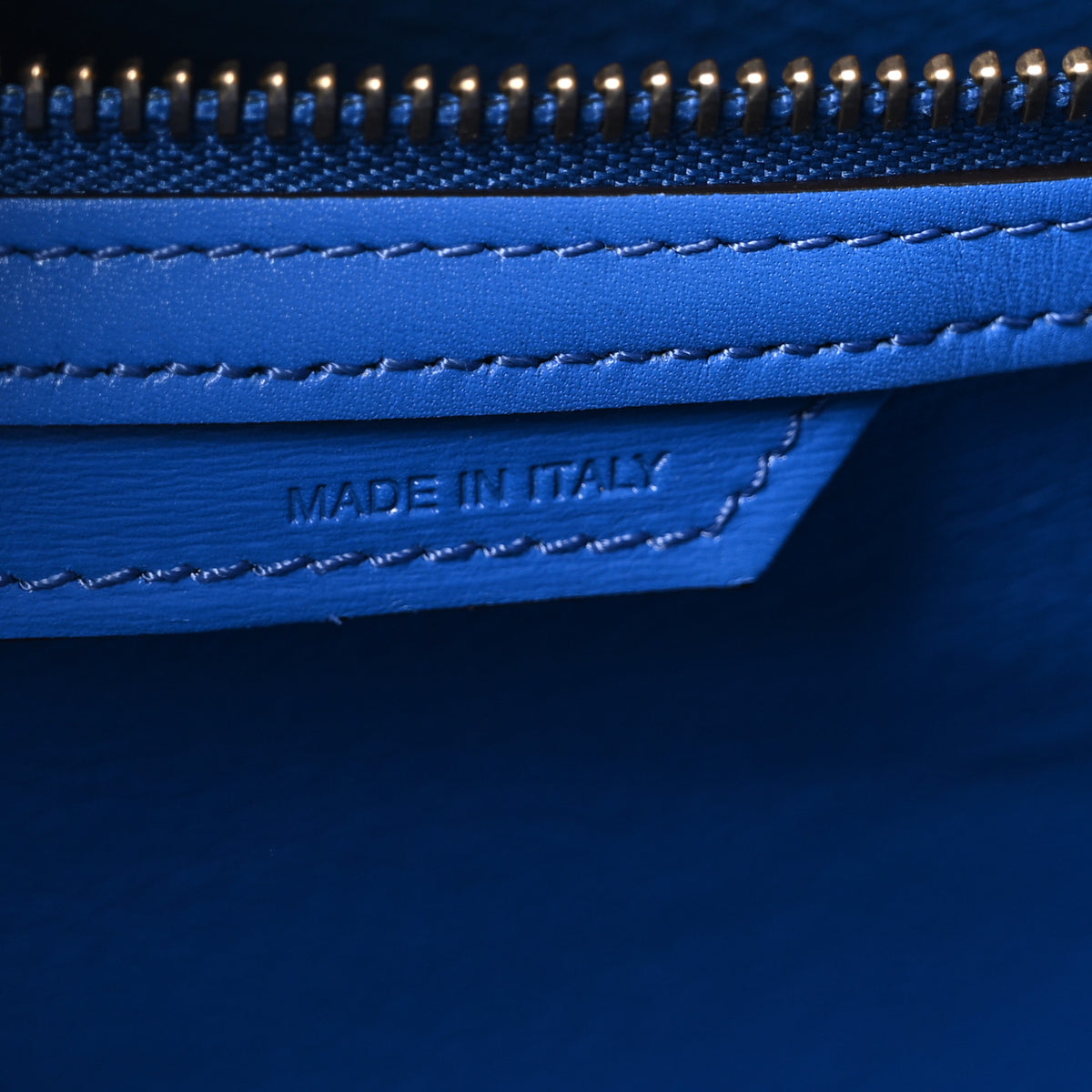 Smooth Calfskin Mini Luggage Electric Blue