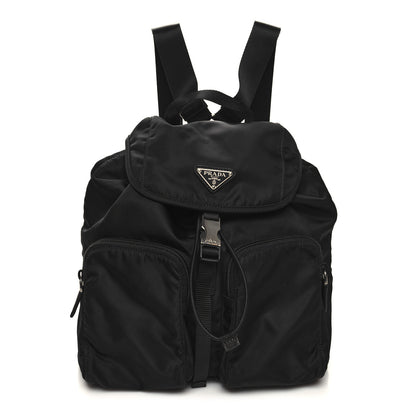 Prada Tessuto Nylon Saffiano Vela Backpack Black 1 of 10