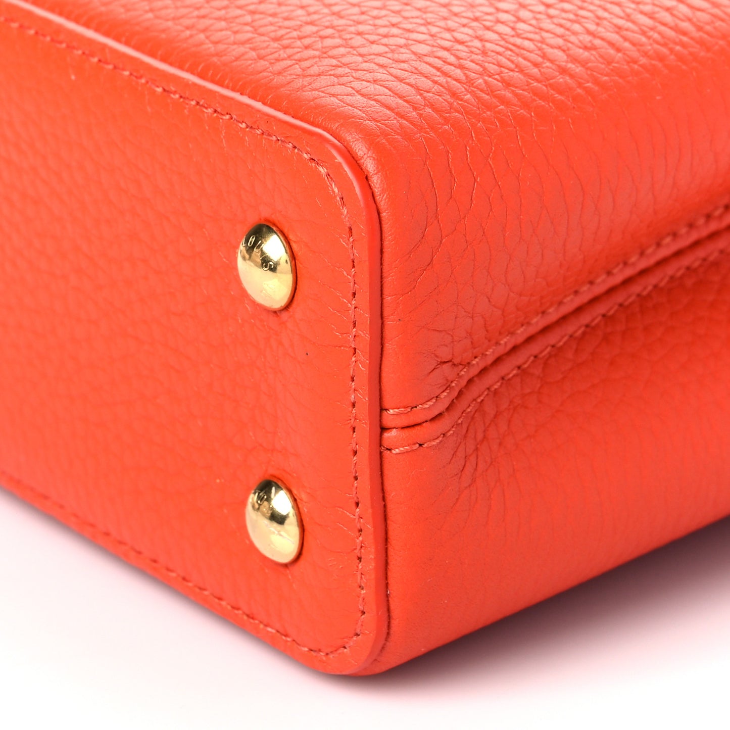 Taurillon Python Mini Capucines Cornaline