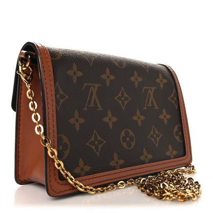 Louis Vuitton Reverse Monogram Dauphine Chain Wallet 3 of 9