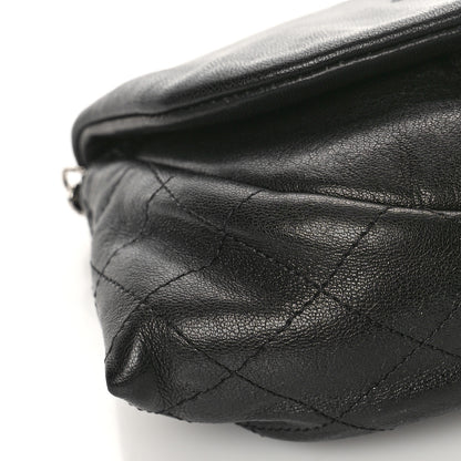 Chanel Lambskin Half Moon Wallet On Chain WOC Black 8 of 9