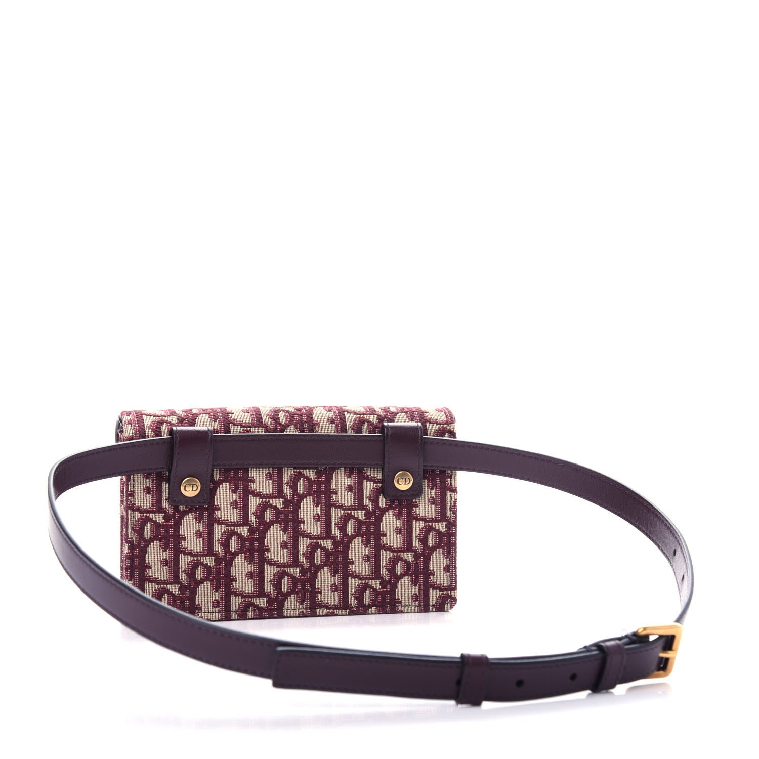 Christian Dior Oblique Saddle Belt Bag Bordeaux 3 of 11