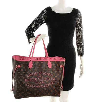 Louis Vuitton Monogram Articles de Voyage Ikat Neverfull GM Rose Velours 2 of 7