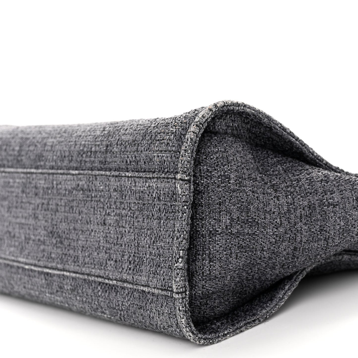 Lurex Boucle Small Deauville Tote Grey