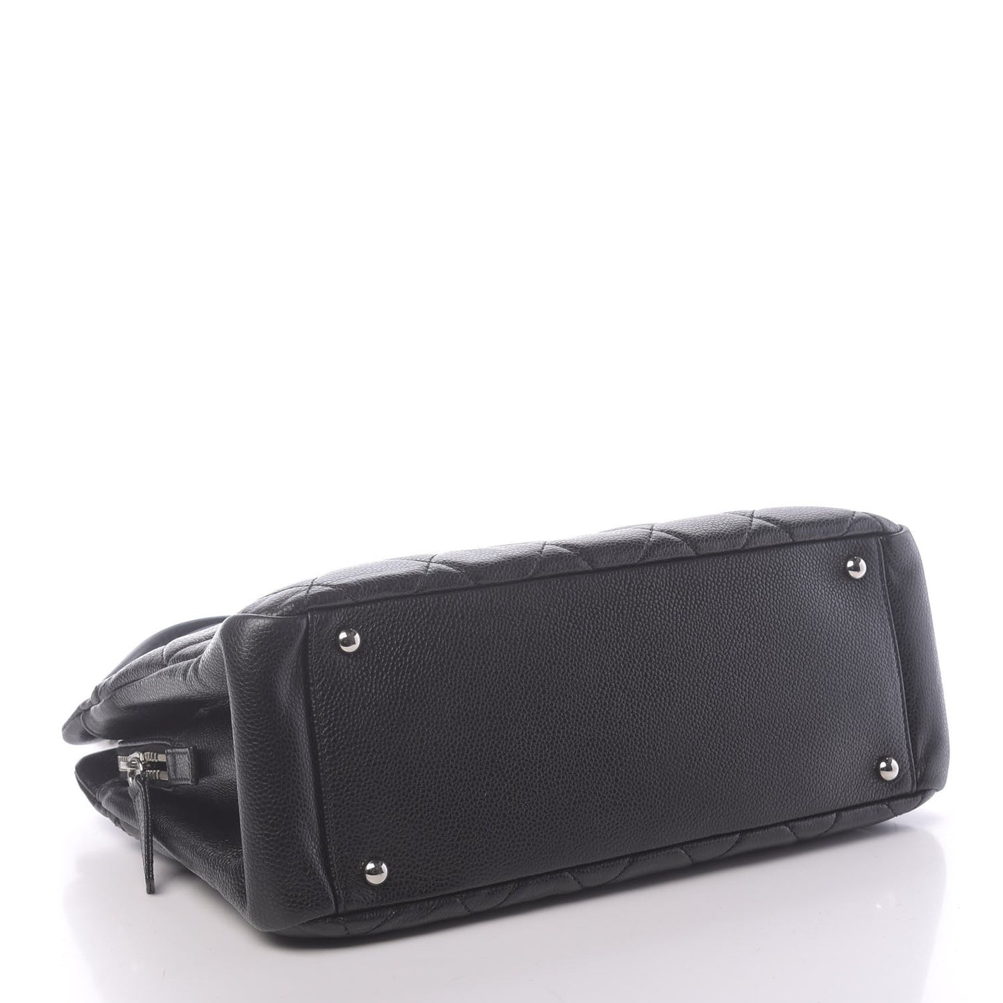 Caviar Quilted Timeless CC Soft Tote Black