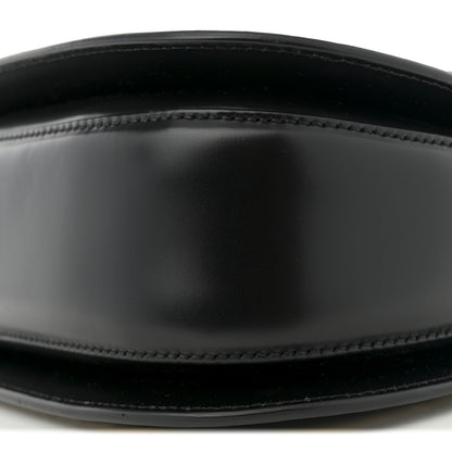 Gucci Calfskin Frame Print Bamboo Top Handle Bag Black 10 of 12