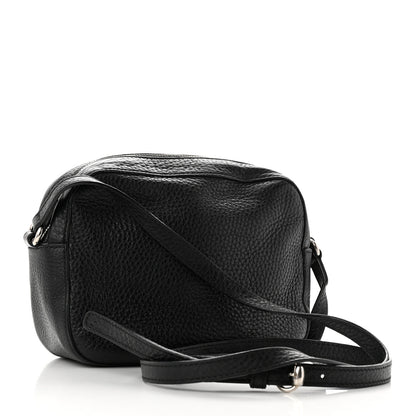 Gucci Pebbled Calfskin Studded Small Soho Disco Bag Black 3 of 11