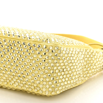 Prada Satin Crystal Mini Re-Edition 2000 Bag Ananas 10 of 10