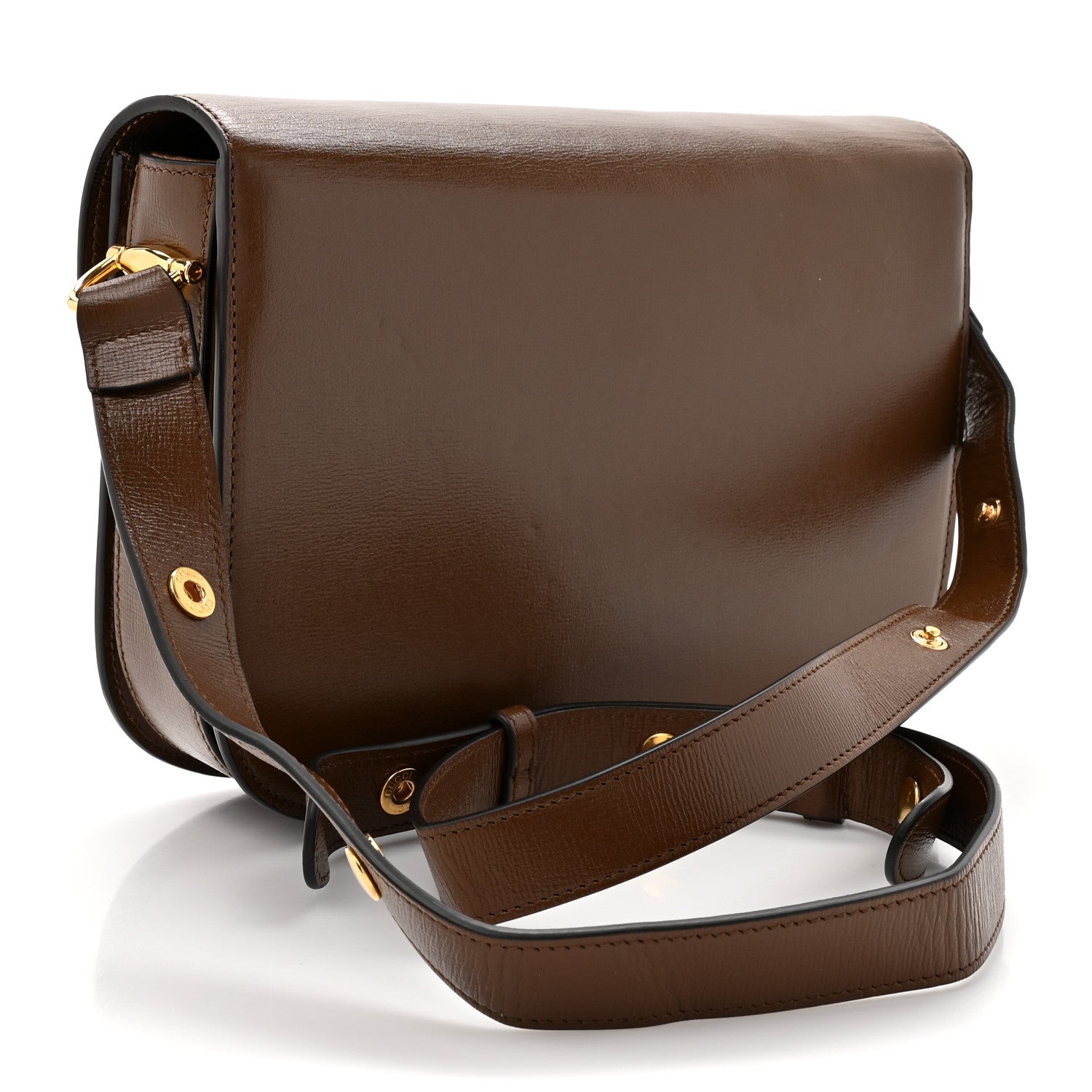 Gucci Azalea Calfskin Horsebit 1955 Shoulder Bag Brown Sugar 3 of 11