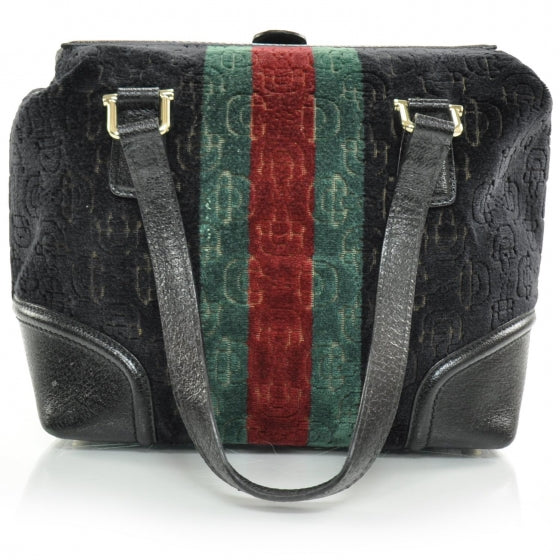Velvet Horsebit Embossed Treasure Boston Black