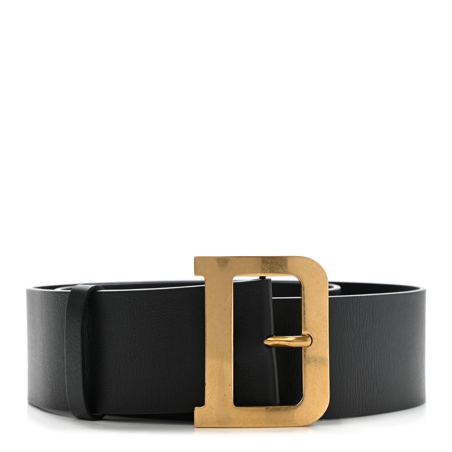 Calfskin Diorquake Belt 90 Black