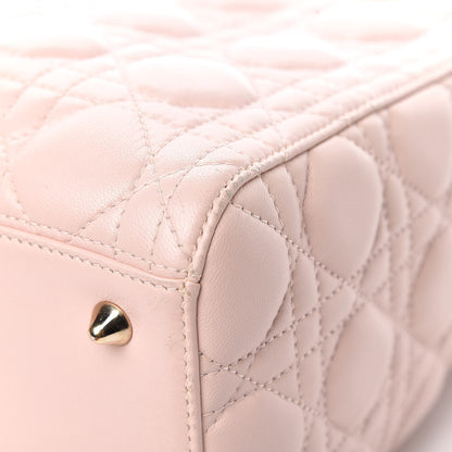 Christian Dior Lambskin Cannage Medium Lady Dior Light Pink 13 of 16