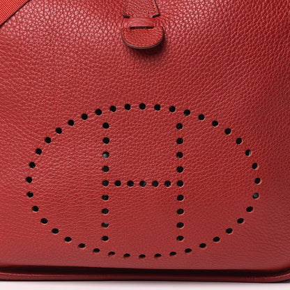 Hermes Taurillon Clemence Evelyne GM Rouge Vif 18 of 18