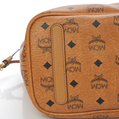 MCM Visetos Medium Liz Reversible Shopper Tote Cognac 10 of 15