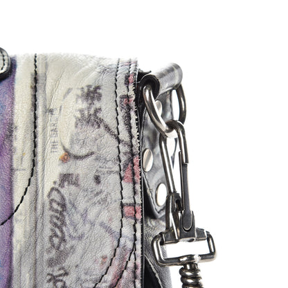 Proenza Schouler Calfskin PS1 Gotham Print Medium Satchel Fence Bike Ice 9 of 19