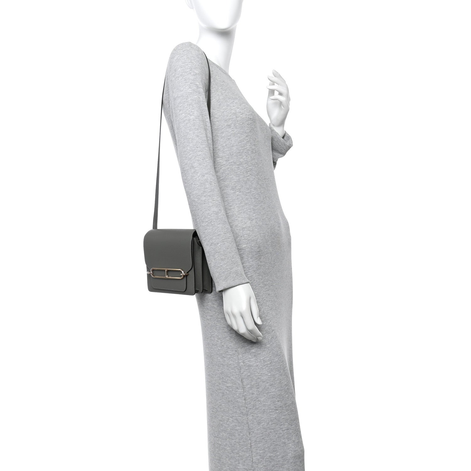 Hermes Evercolor Mini Sac Roulis Gris Meyer 2 of 14