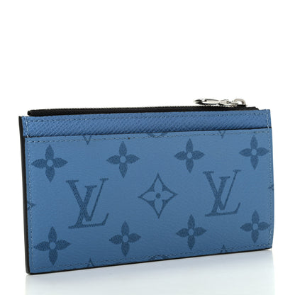 Louis Vuitton Taigarama Coin Card Holder Denim 3 of 7