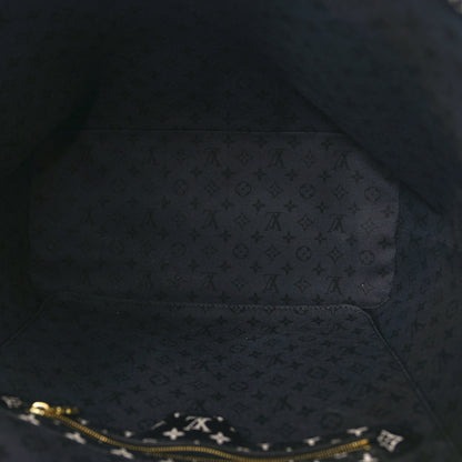 Louis Vuitton Monogram Giant Crafty Neverfull MM Creme Rouge Black 5 of 9