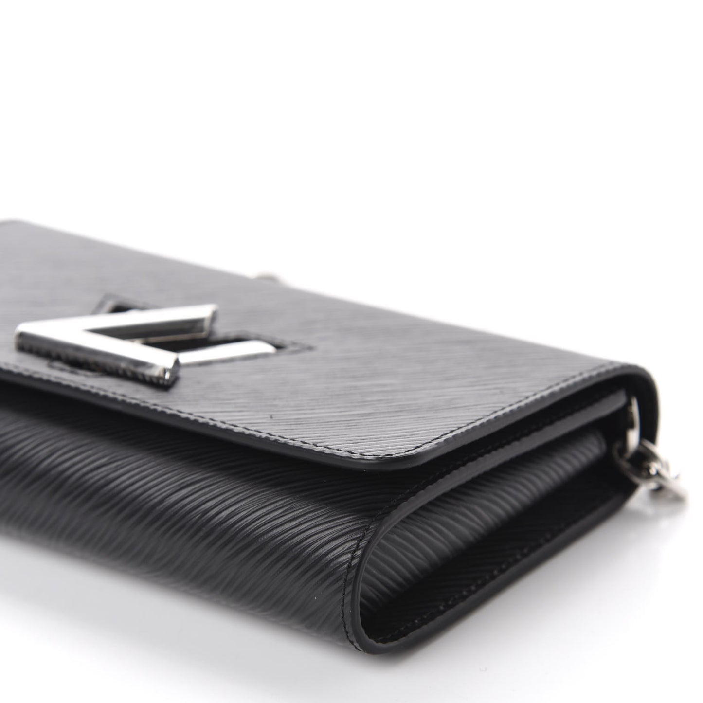 Epi Twist Chain Wallet Black