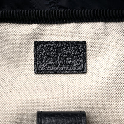 Gucci GG Supreme Monogram Medium Ophidia Double Buckle Backpack Beige Blue Black 6 of 14