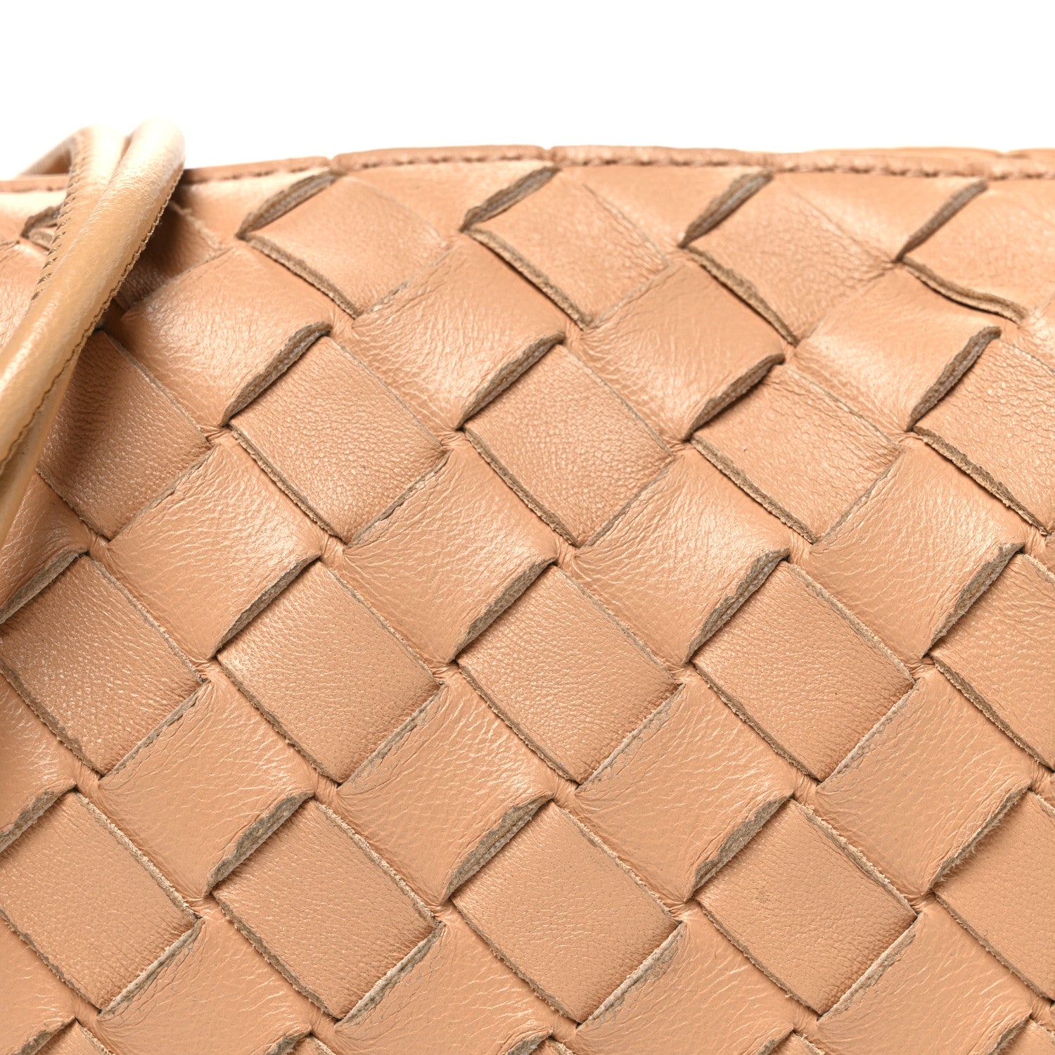 Bottega Veneta Nappa Intrecciato Mini Loop Camera Bag Almond 7 of 9