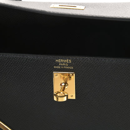 Hermes Epsom Kelly Sellier 25 Black 6 of 11