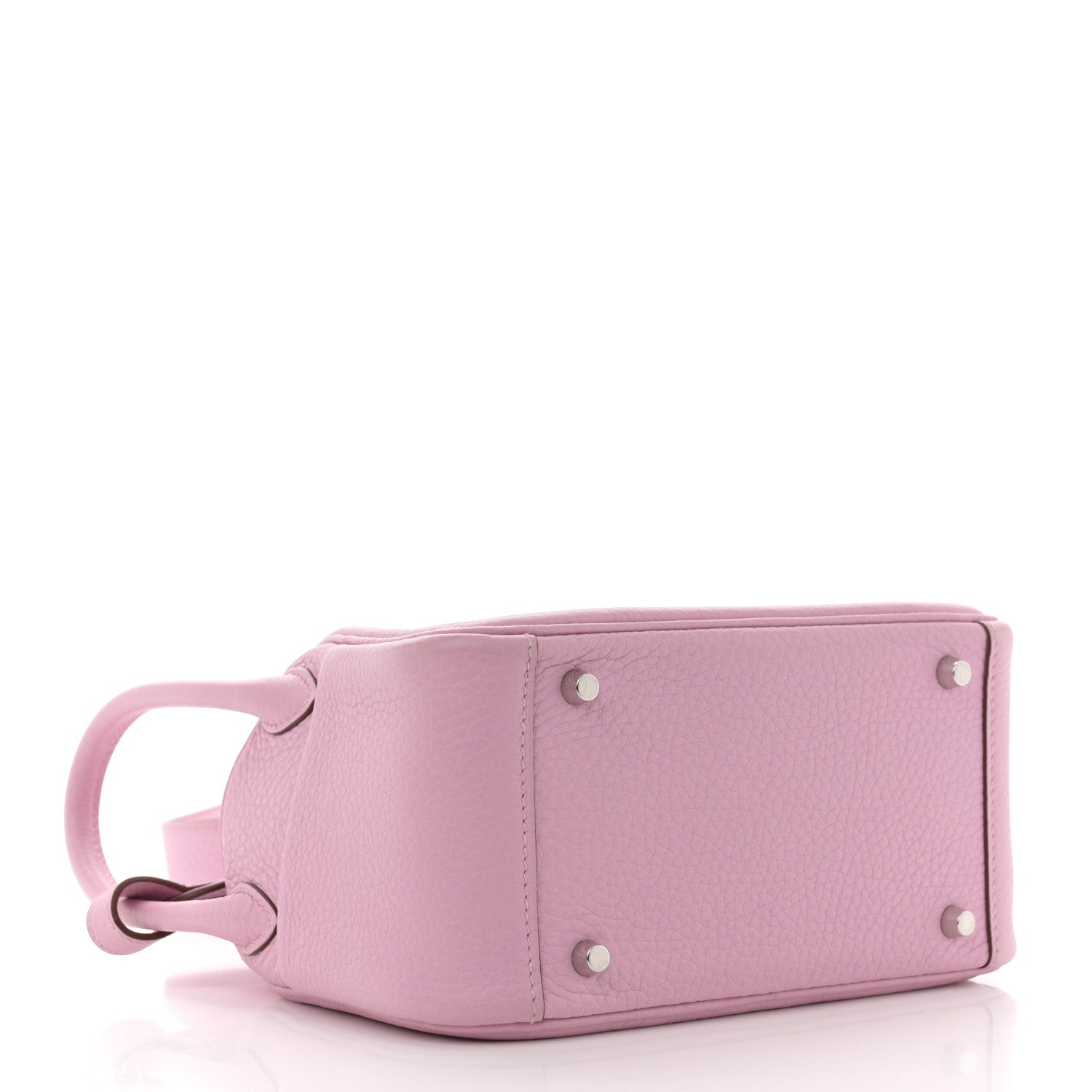 Hermes Taurillon Clemence Mini Lindy 20 Mauve Sylvestre 4 of 12