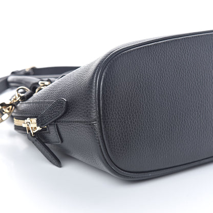 Gucci Dollar Calfskin Small GG Charm Dome Bag Black 8 of 9