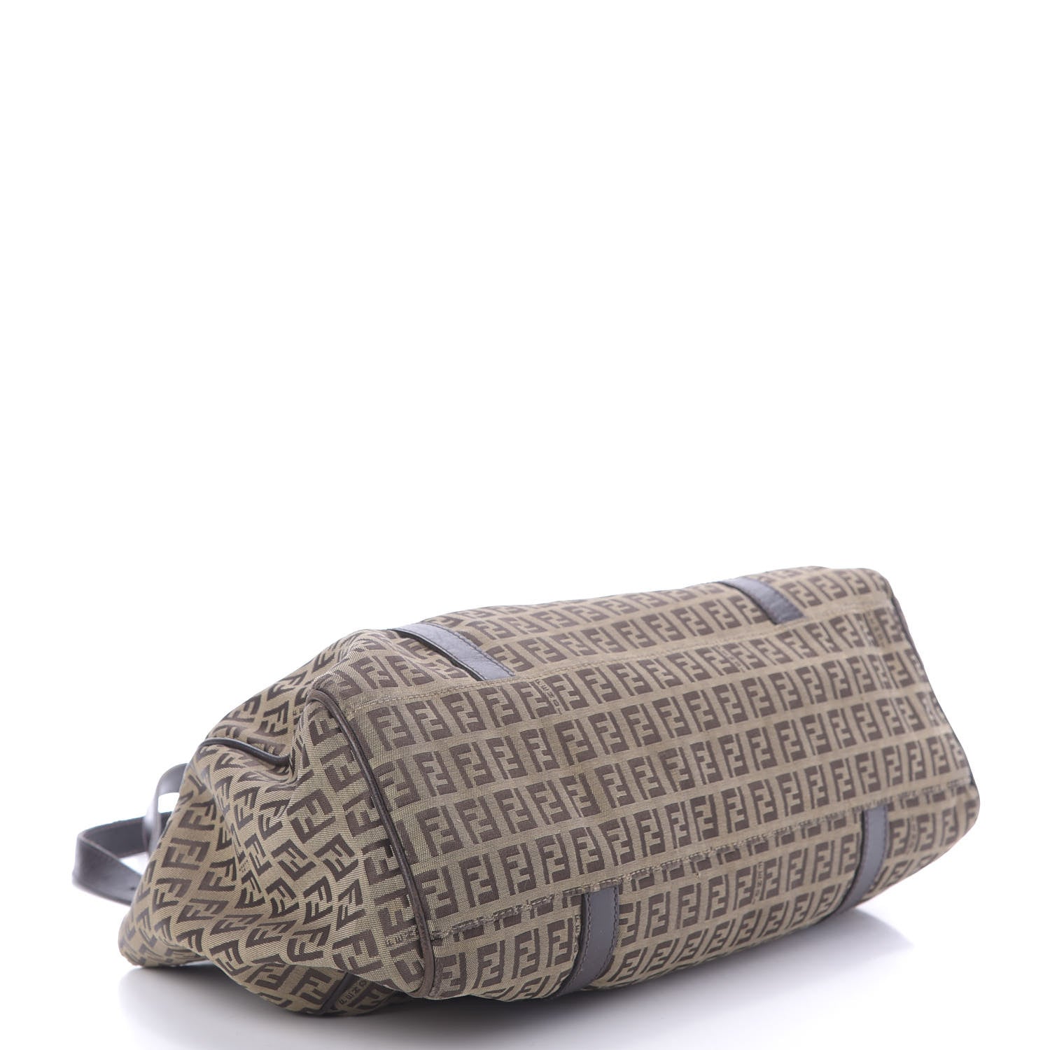 Fendi Zucchino Small Tote Dark Brown 4 of 17