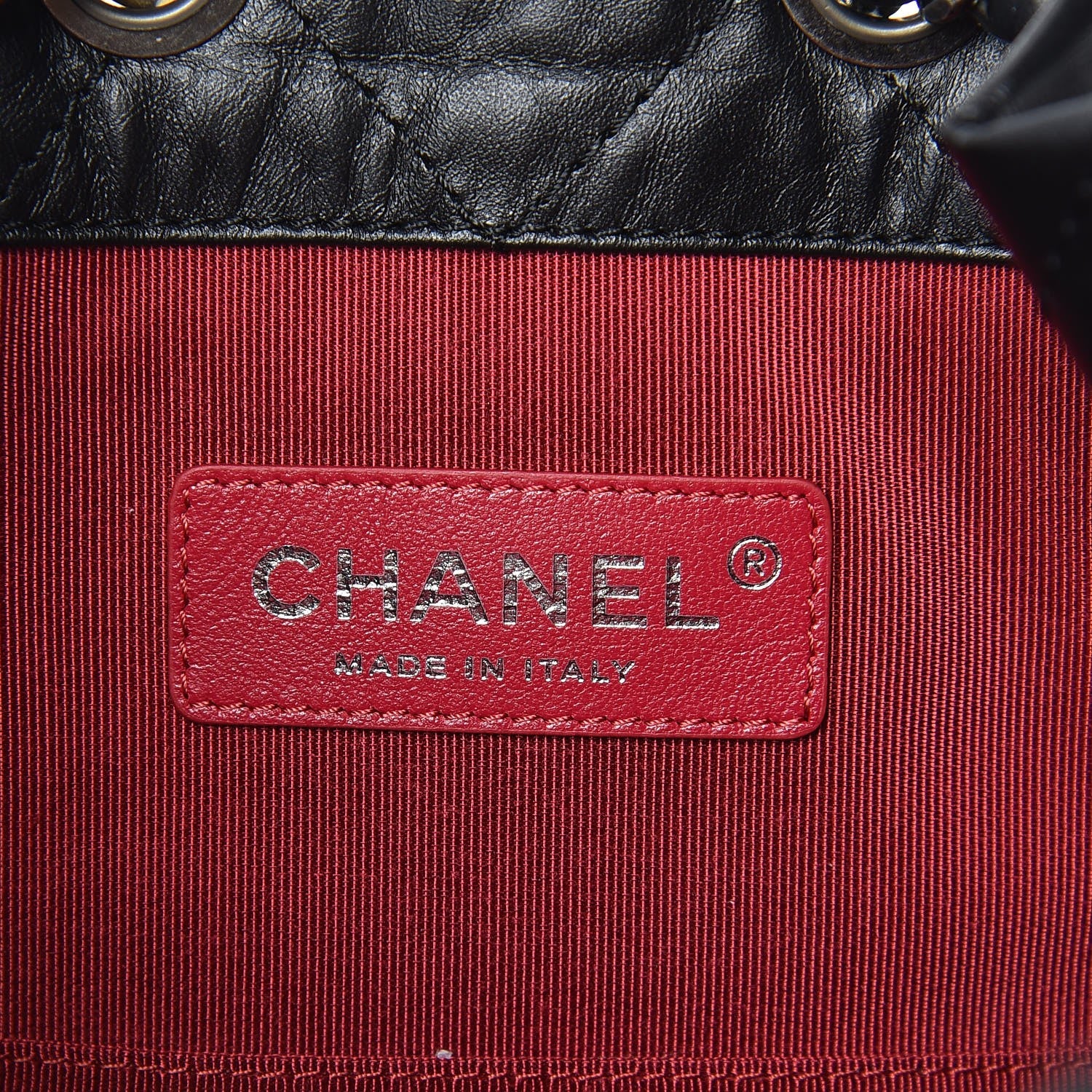 Chanel Aged Calfskin Quilted Gabrielle Backpack Black 6 of 8