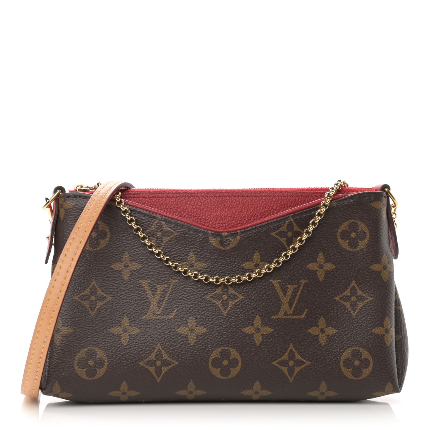 Monogram Pallas Clutch Cherry