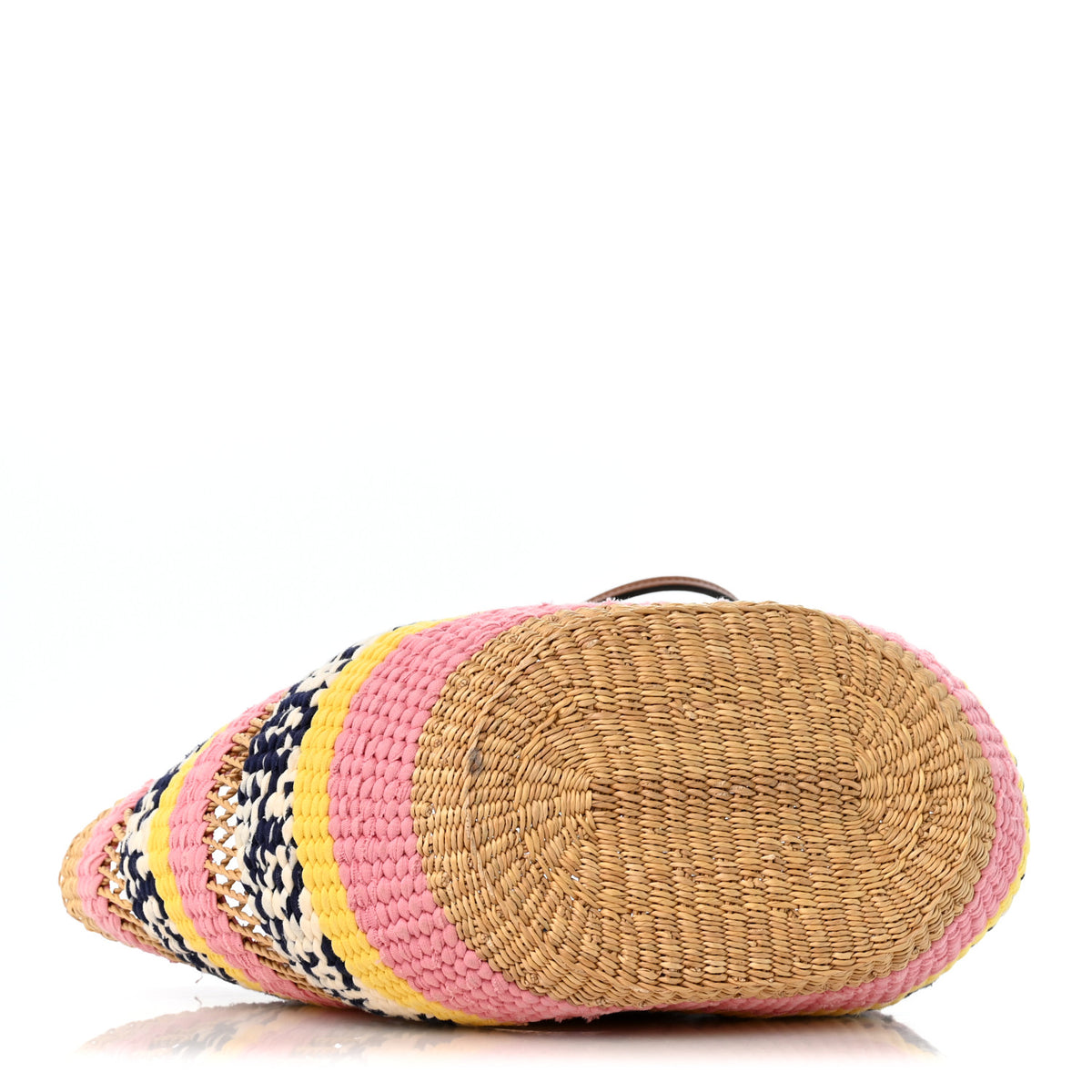 Loewe Raffia Anagram Paulas Ibiza Small Basket Tote Bag Natural Pink Tulip 4 of 12
