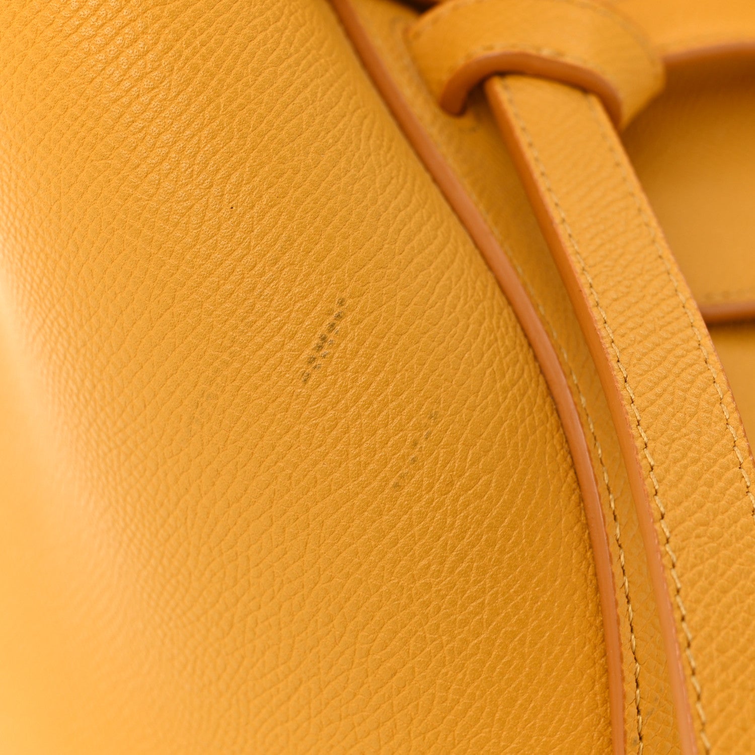 Celine Grained Calfskin Small Belt Bag Sun Yellow 12 of 13