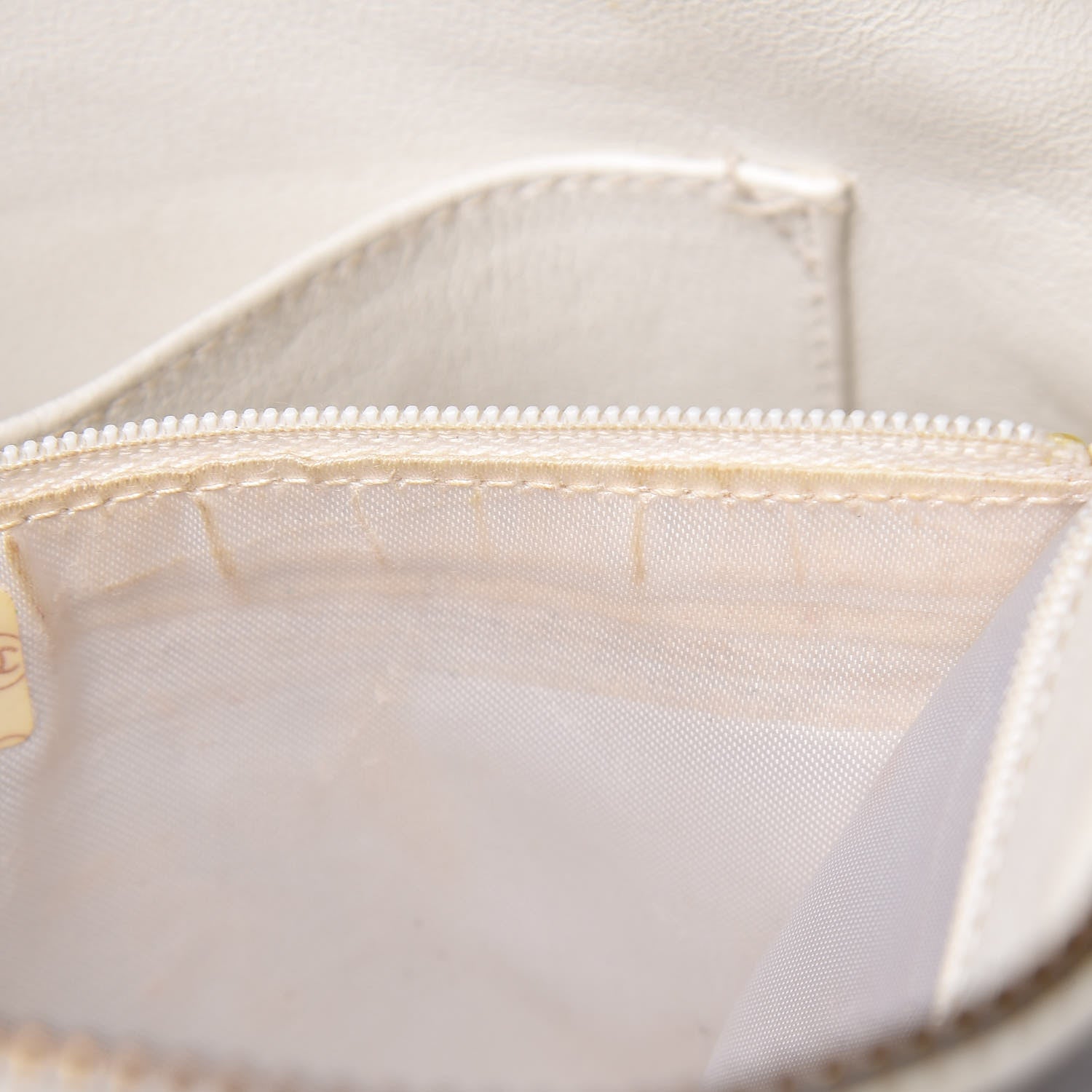 Chanel Lambskin Chevron Tassel Camera Case White 9 of 21