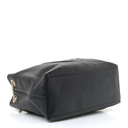 Gucci Pebbled Calfskin Medium Soho Chain Shoulder Bag Black 4 of 11