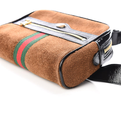 Gucci Suede Small Ophidia Belt Bag 85 34 Brown 6 of 8