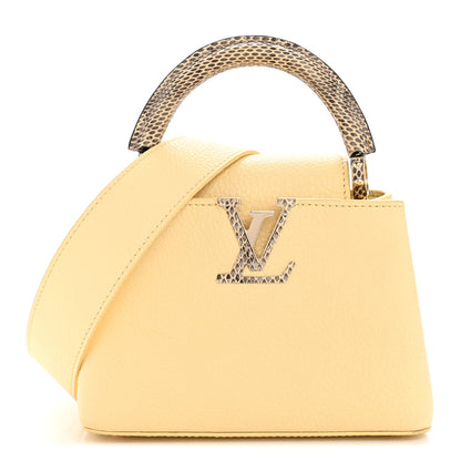 Louis Vuitton Taurillon Snakeskin Mini Capucines Banane 1 of 13