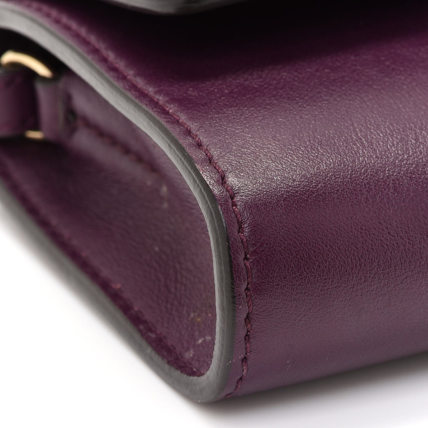 Suede Calfskin Mini Faye Shoulder Bag Intense Violine